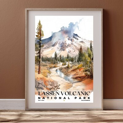 Lassen Volcanic National Park Poster, Travel Art, Office Poster, Home Decor | S4 - image4